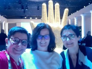 Treffen von Marie und mir mit Kerstin auf der Frankfurter Buchmesse 